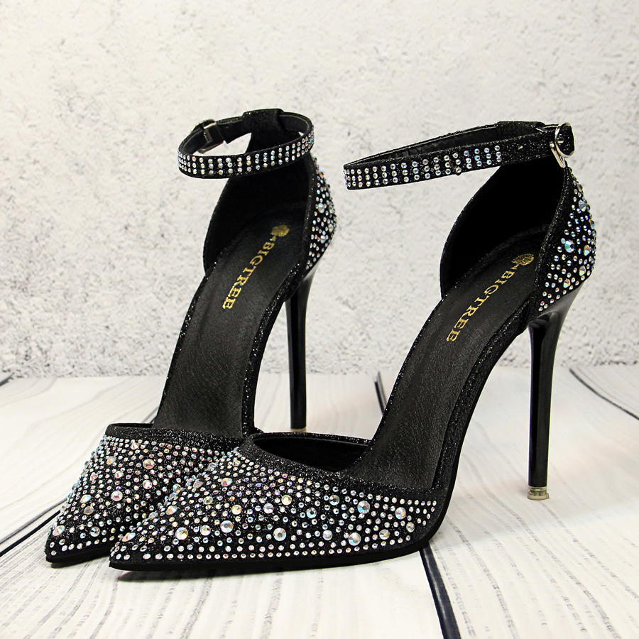 stone studded heels